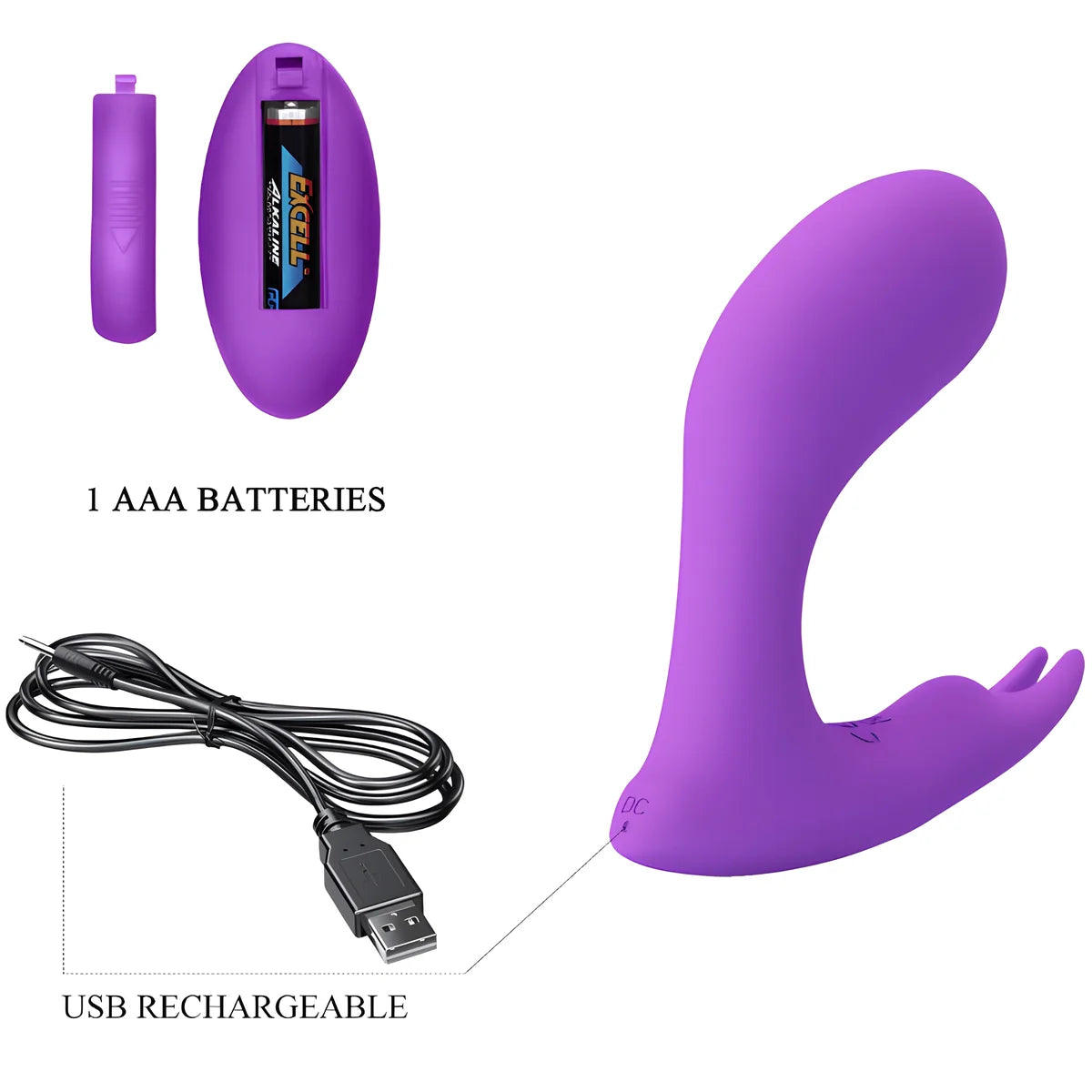 Télécommande à vibration et pulsation idabelle