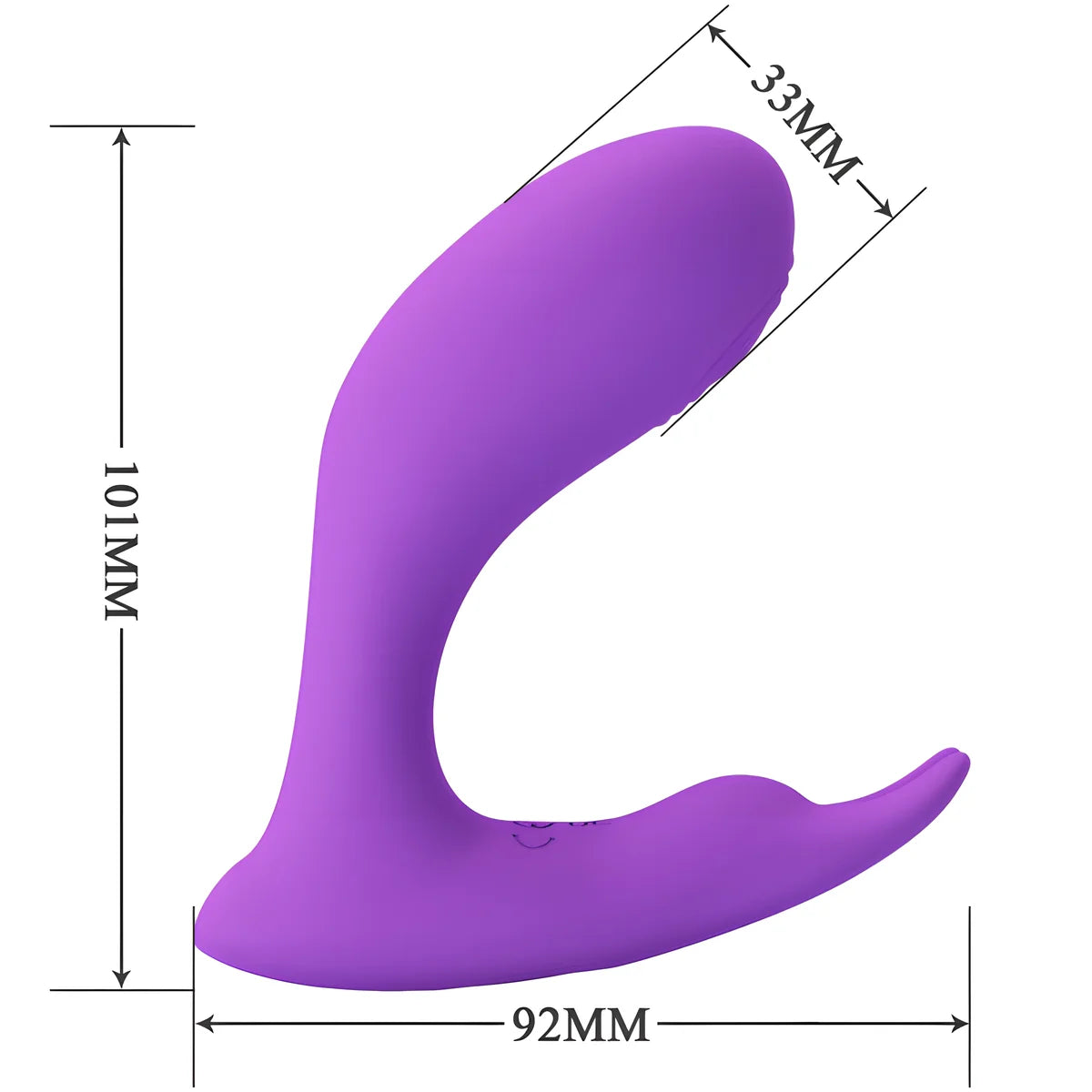 Télécommande à vibration et pulsation idabelle
