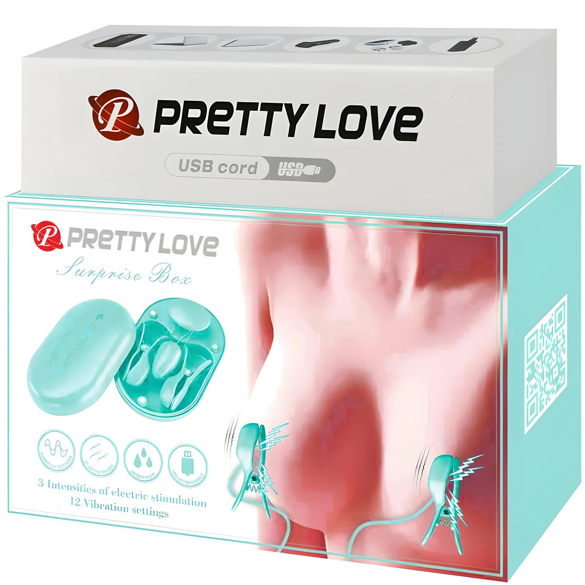 pretty love boite surprise pince a electro stimulation bleue