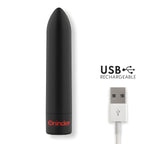 oninder berlin vibrateur bullet noir 9 modes 8 5 x 2 cm application gratuite