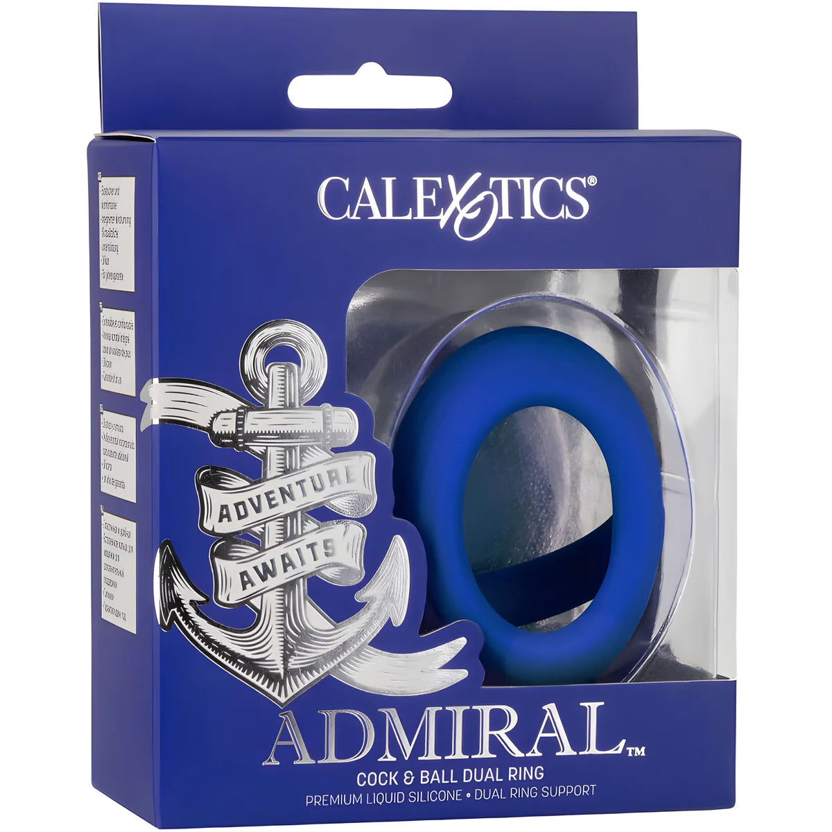 calexotics admiral cock ball double anneau bleu