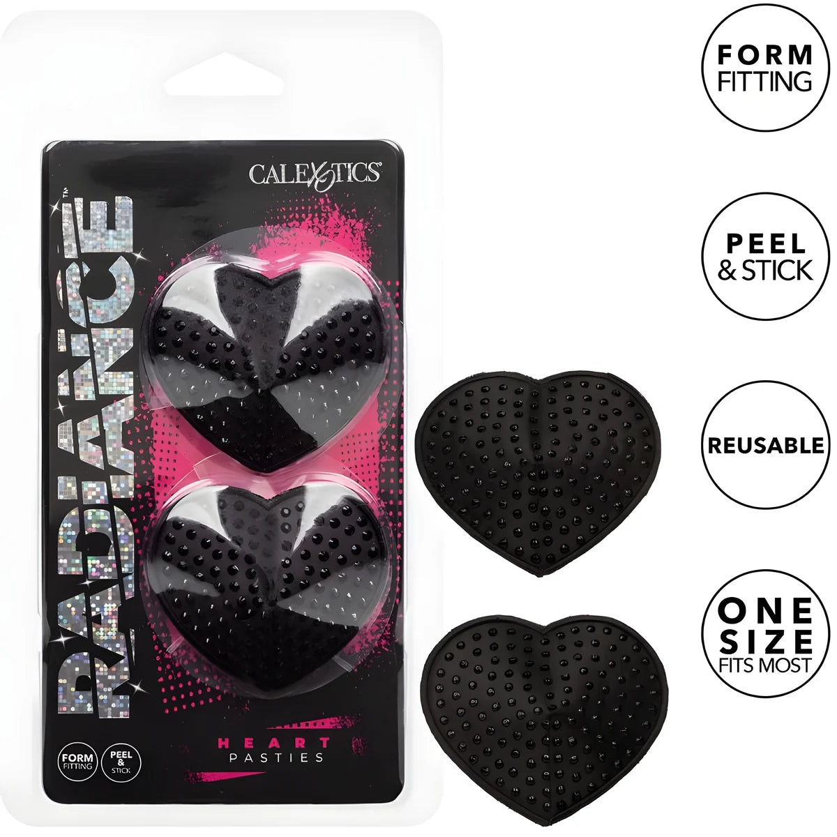 calexotics radiance boucliers malins bijou en forme de coeur