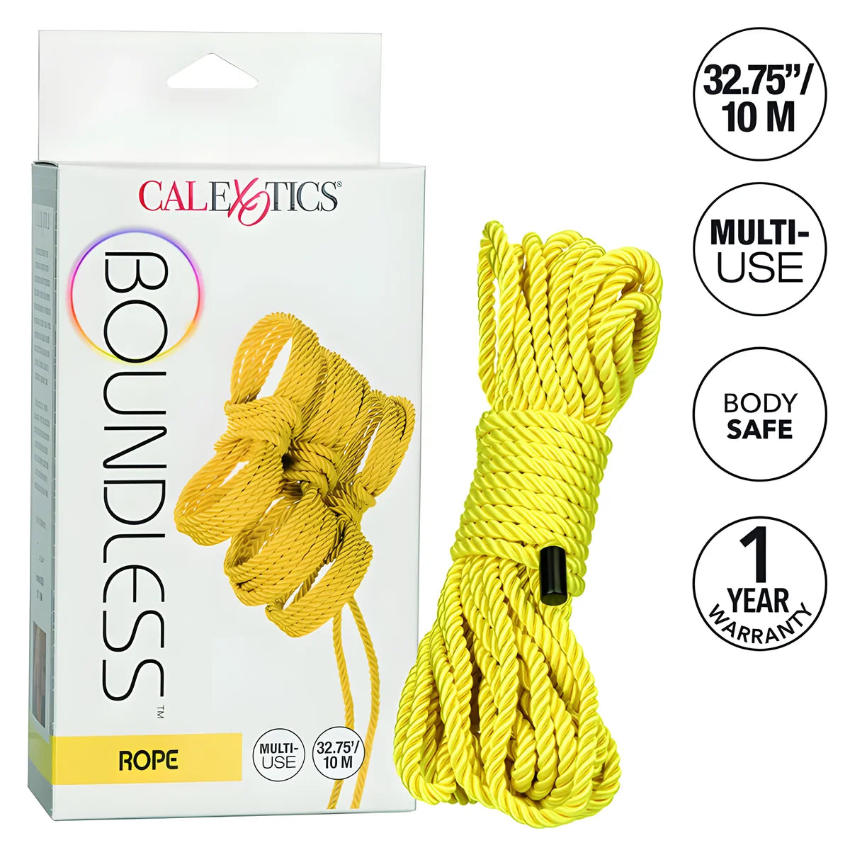 calexotics boundless corde 10m jaune