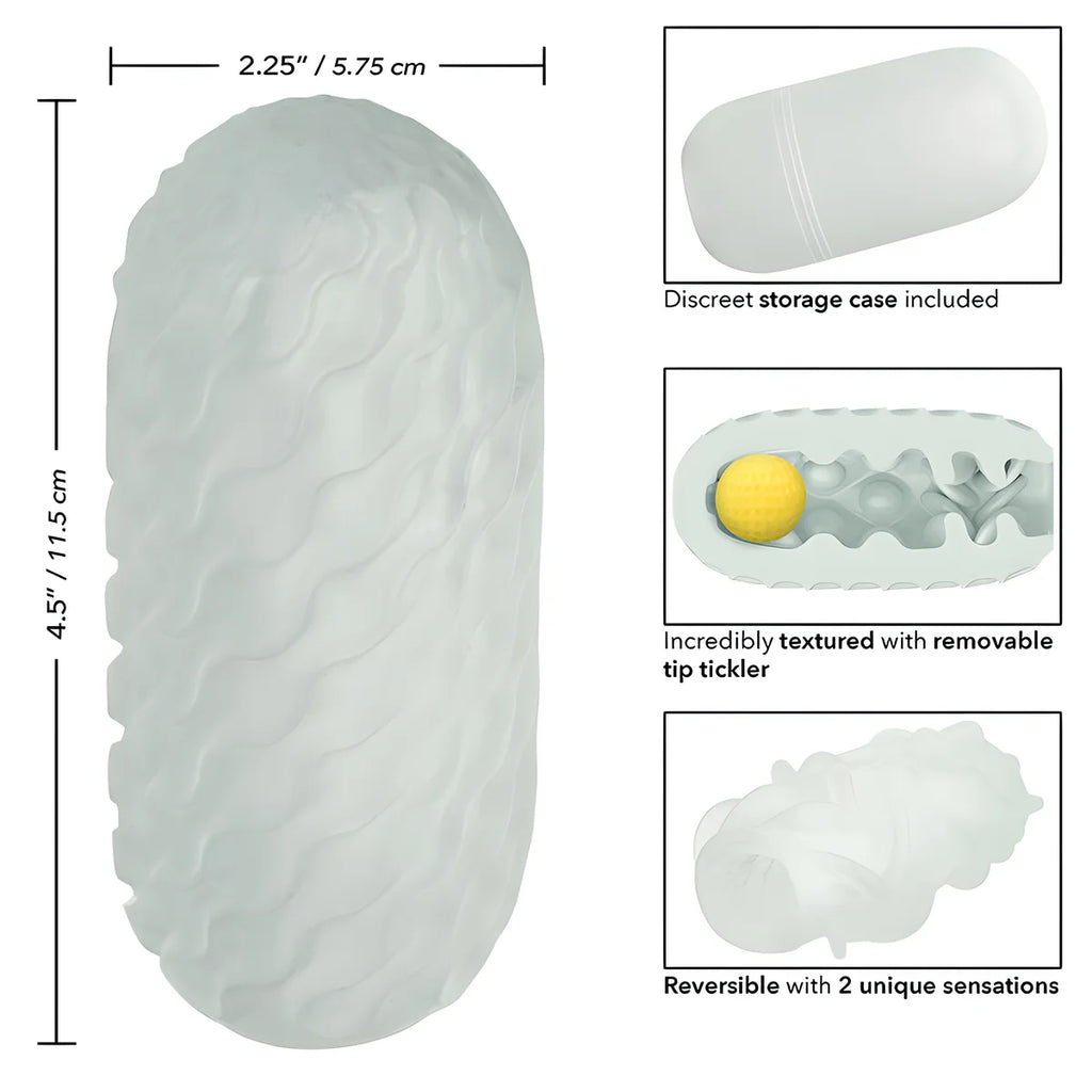 calexotics boundless squishy reversible ball stroke gris