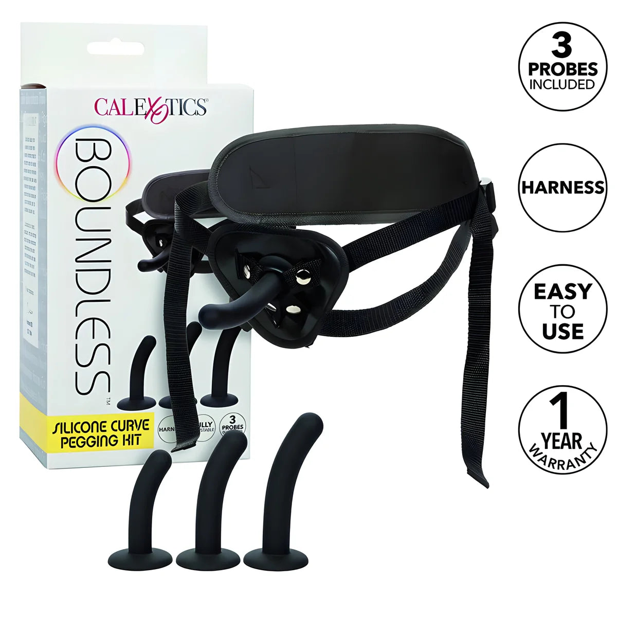 calexotics boundless kit de chevillement de courbe en silicone