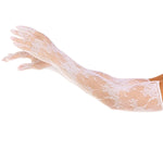 Gants fleurs rouges blancs, élégance raffinée LEG - Vignette | Adopt1toy