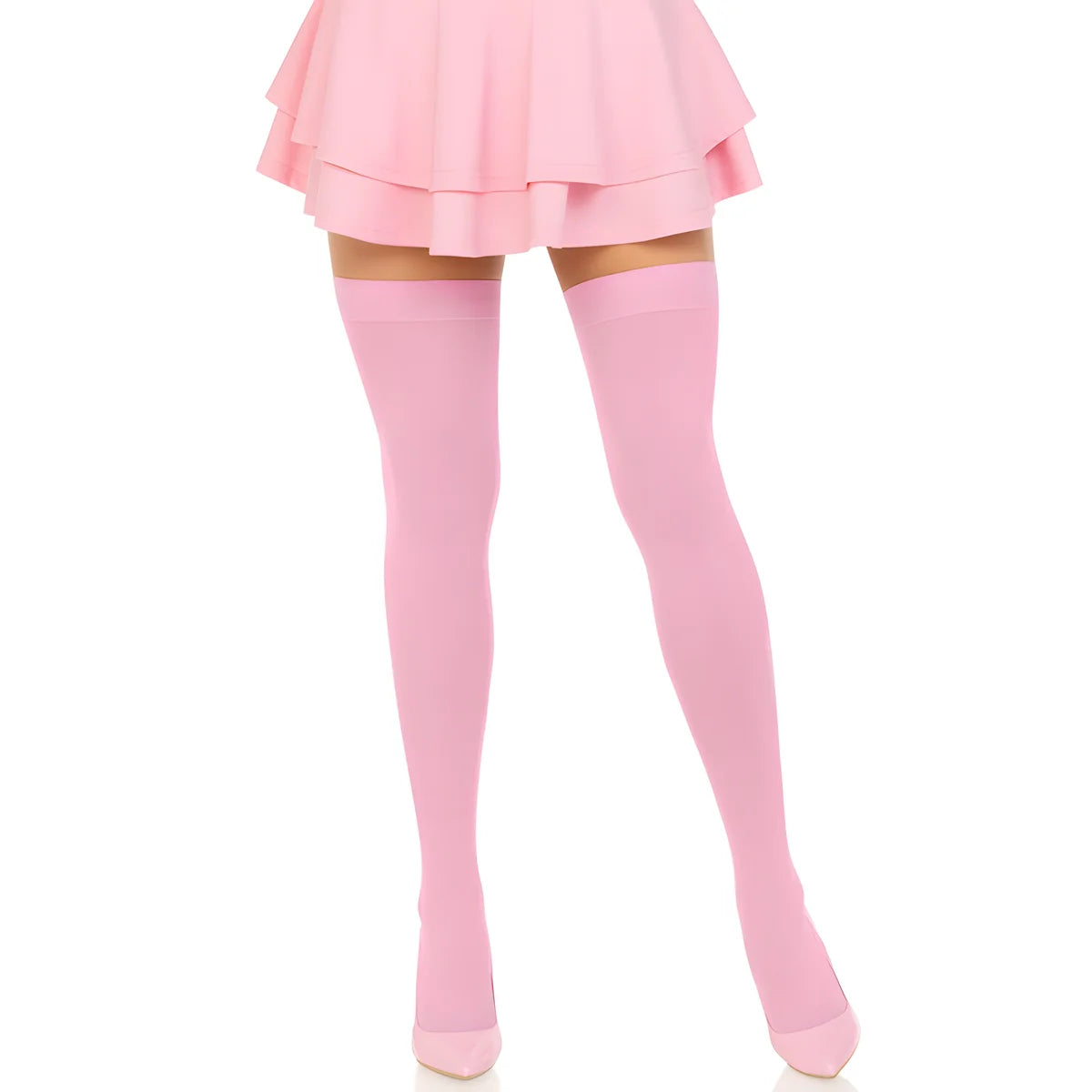 leg avenue cuisses hautes en nylon rose