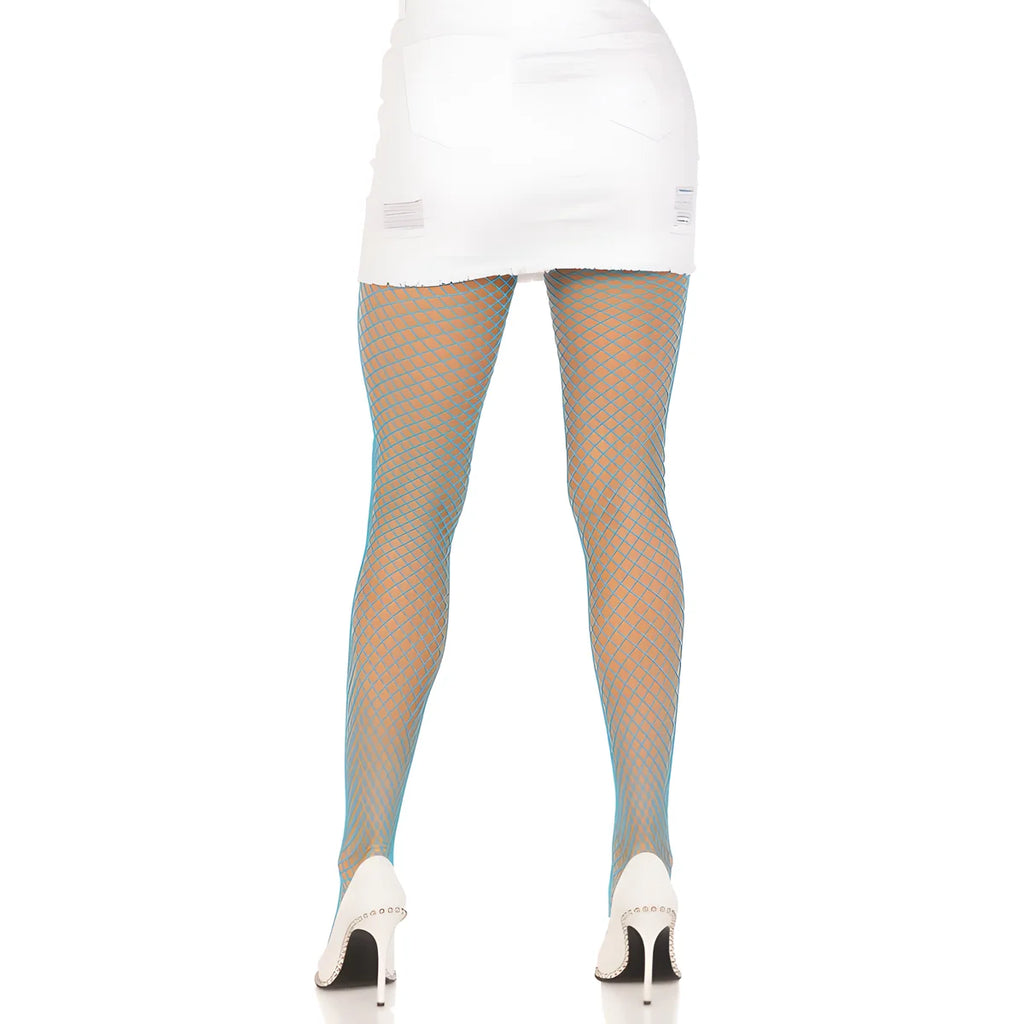 leg avenue collants resille lycra bleu