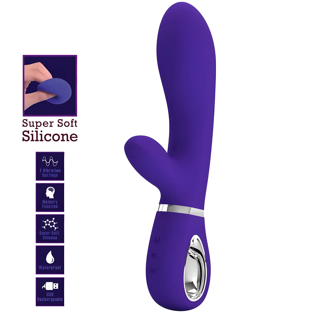 pretty love vibrateur multifonction g spot thomas violet