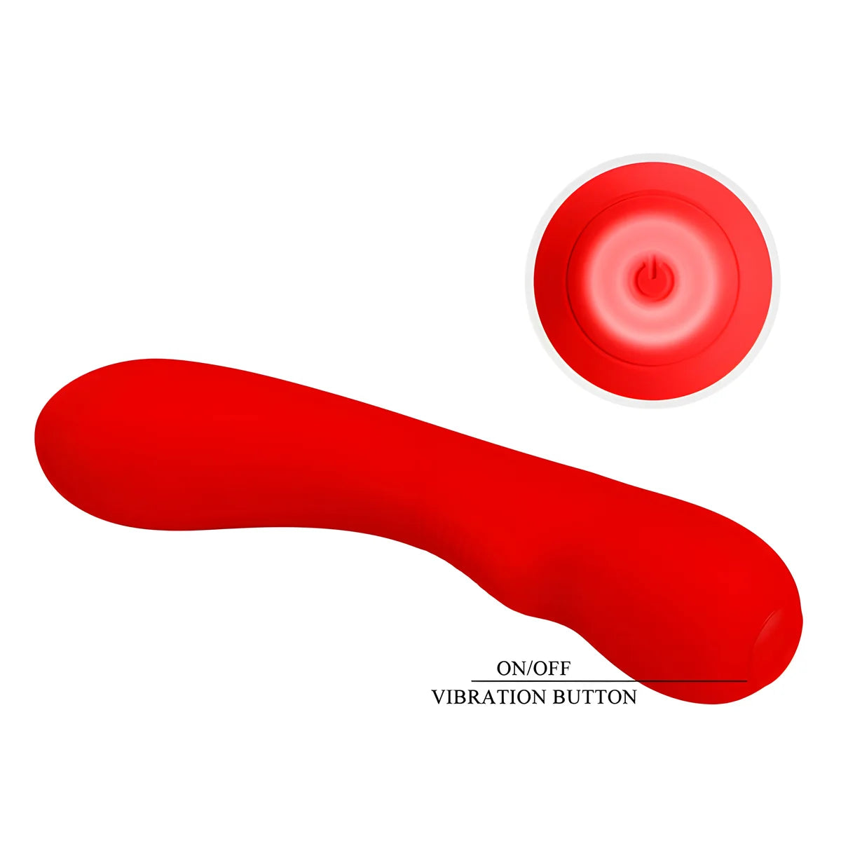 pretty love vibrateur rechargeable prescott rouge