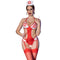 chilirose cr 4631 ensemble body infirmiere sans crotchless rouge s m