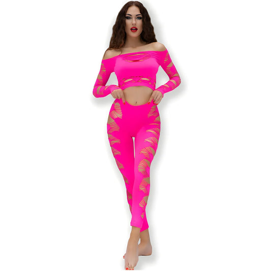chilirose cr 4632 haut pantalon fuchsia s l