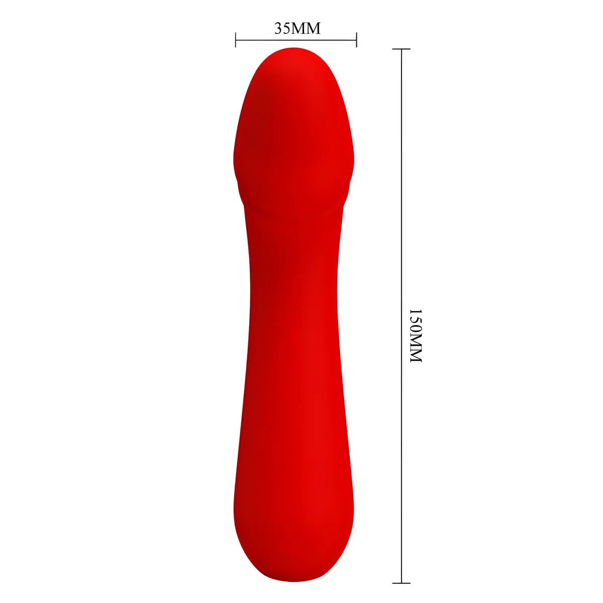 pretty love vibrateur rechargeable cetus rouge