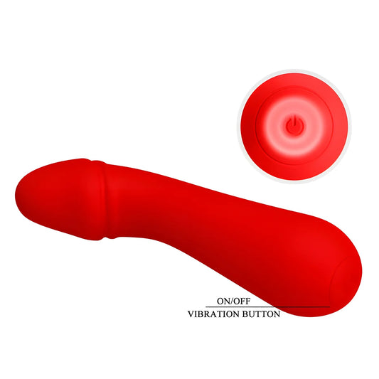 pretty love vibrateur rechargeable cetus rouge