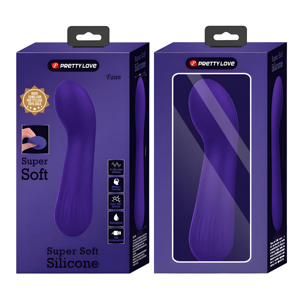 pretty love vibrateur rechargeable faun violet