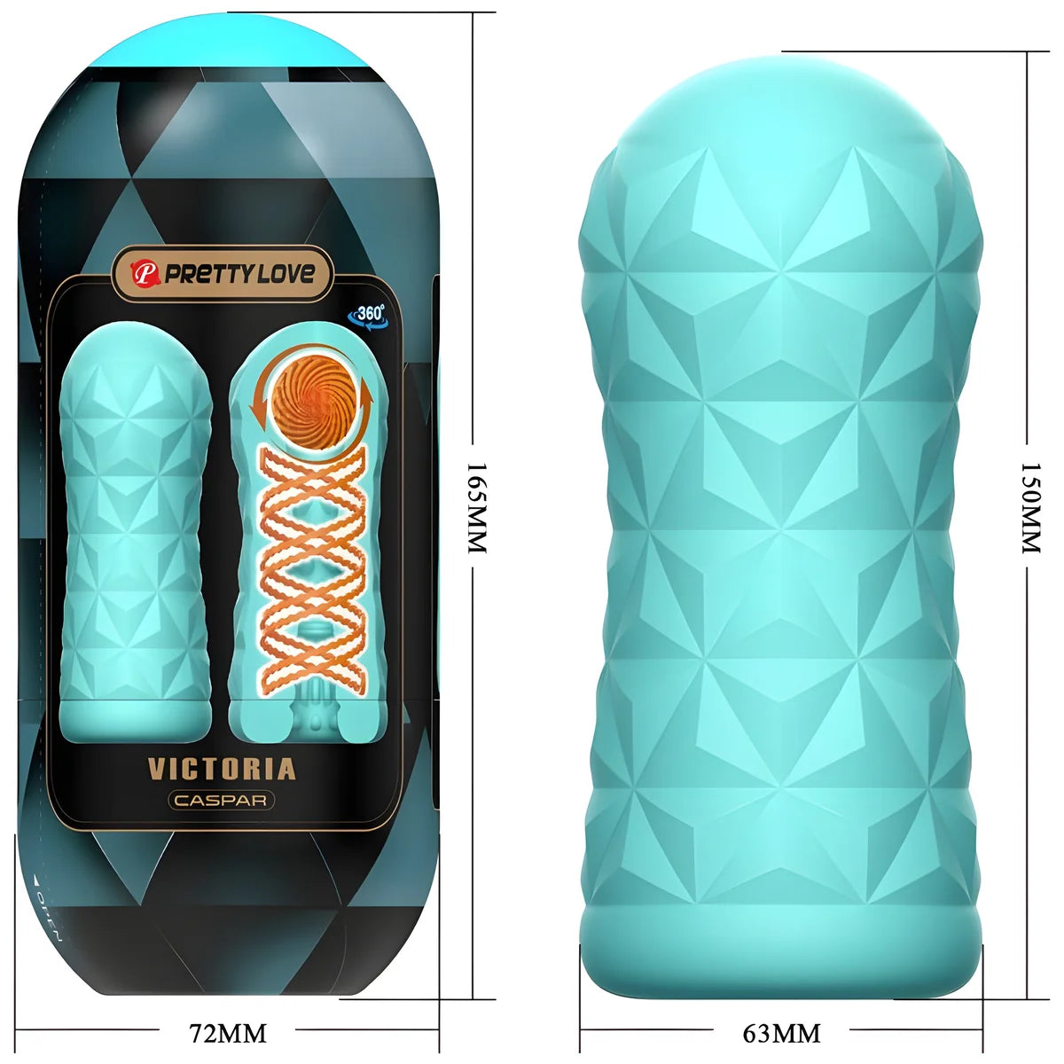 pretty love masturbateur victoria caspar vert aqua