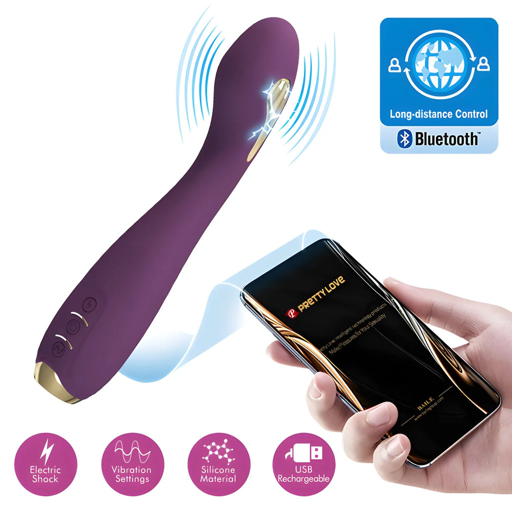 pretty love hector electroshock vibrateur par app control violet