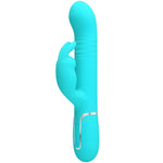 PRETTY LOVE - VIBRATEUR COALE RABBIT PERLES VERT AQUA - Vignette | Adopt1toy