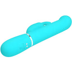 PRETTY LOVE - VIBRATEUR COALE RABBIT PERLES VERT AQUA - Vignette | Adopt1toy