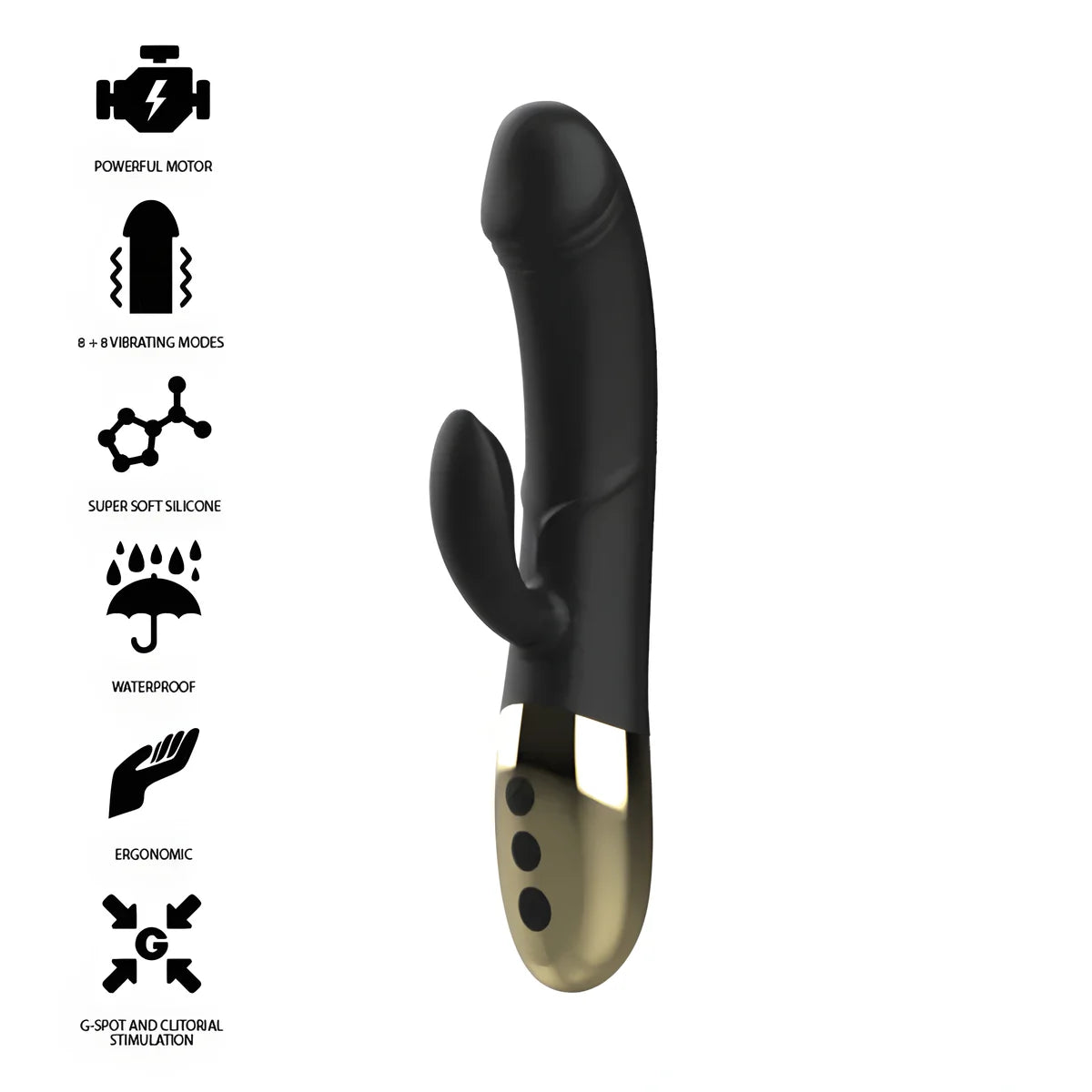 ibiza vibrateur anatomique puissant avec lapin