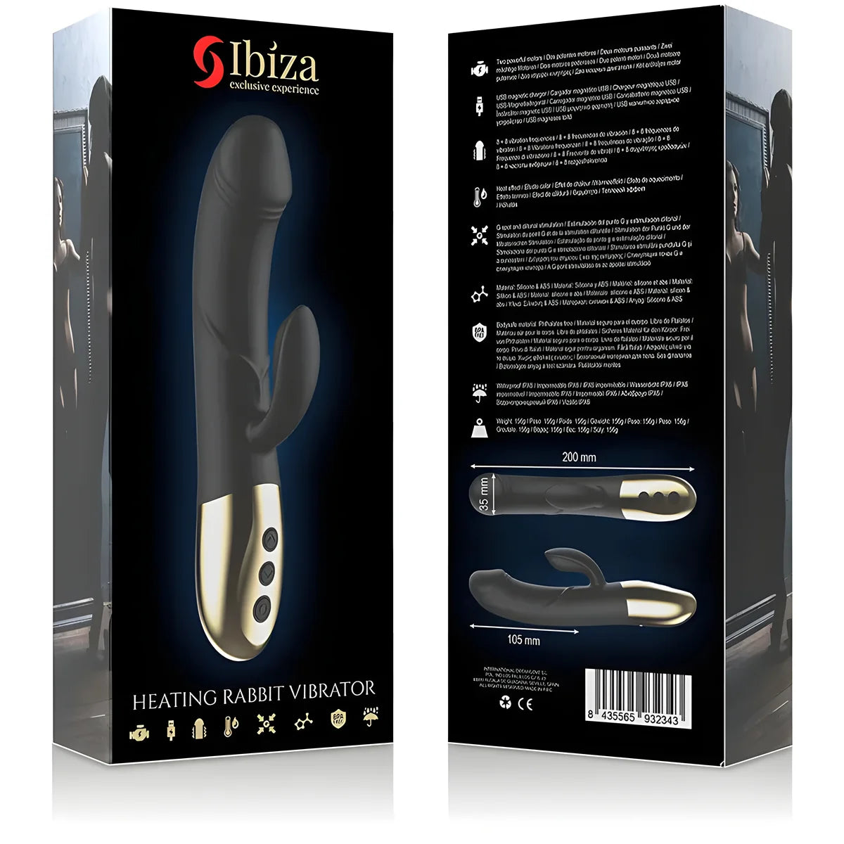 ibiza vibrateur anatomique puissant avec lapin