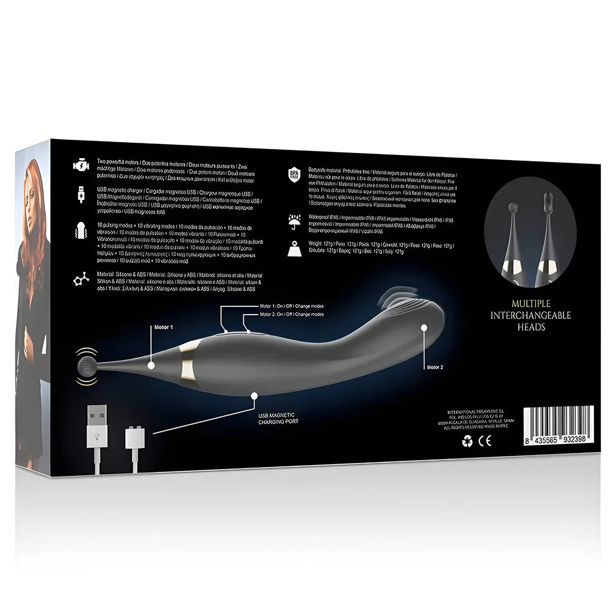 ibiza stimulateur clitoral et vibrateur de point g interchangeables