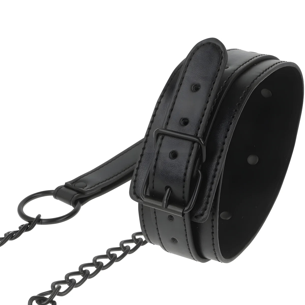 intense fetish collier en cuir vegan