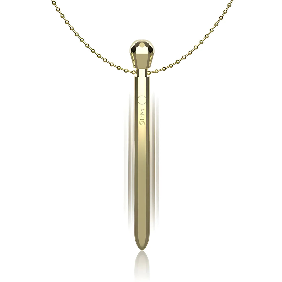 ibiza stimulateur de poche clito collier chargeur usb 12 modes de vibration dore 12 2 x 1 5