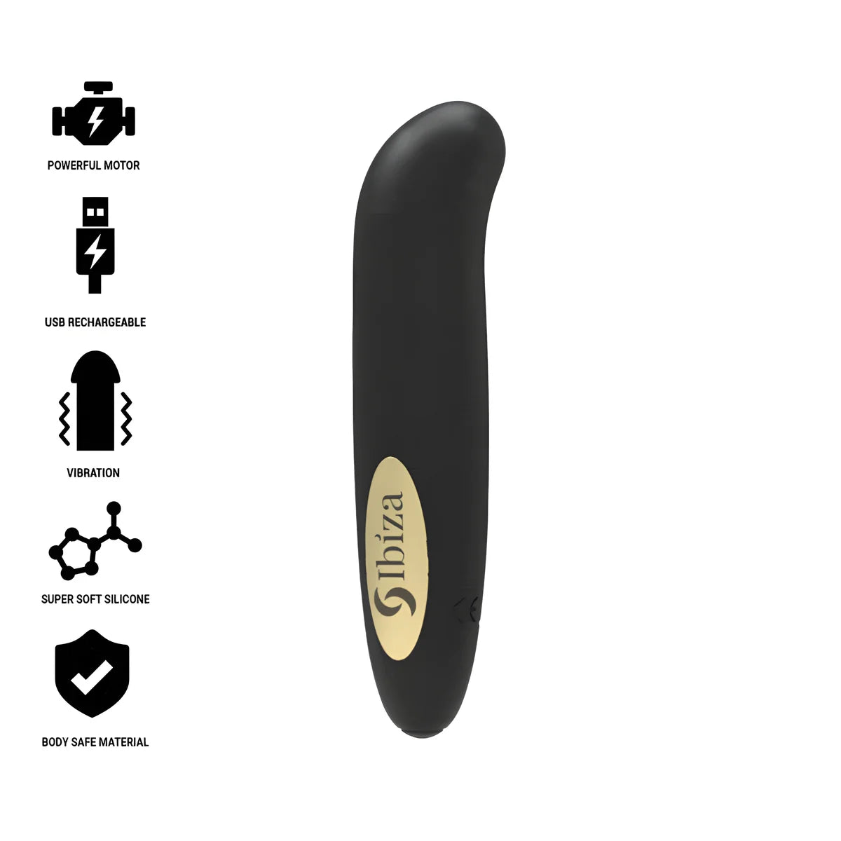 ibiza stimulateur de clitoris chargeur usb 10 modes de vibration dore 13 x 2 9