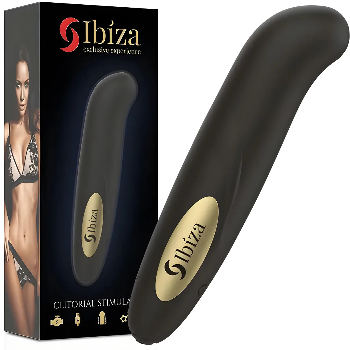 ibiza stimulateur de clitoris chargeur usb 10 modes de vibration dore 13 x 2 9