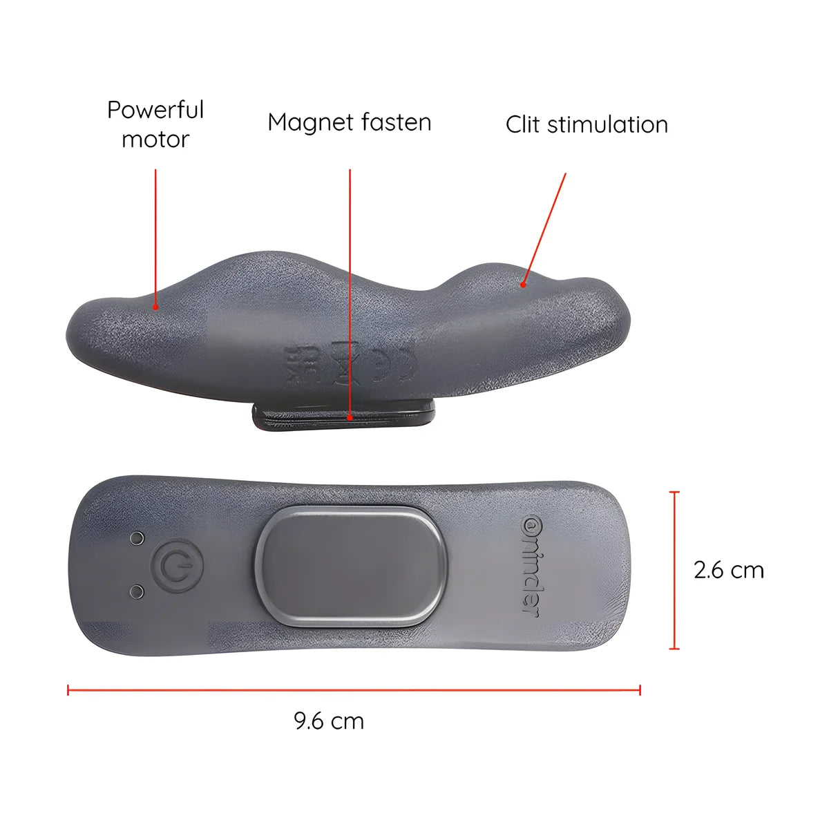 oninder vibrateur rechargeable manila panty 9 vitesses 9 6 cm x 2 6 cm application gratuite