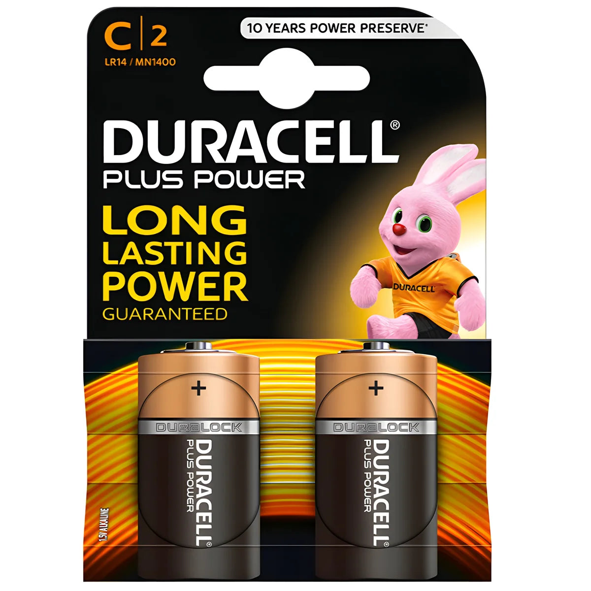 duracell batterie plus power c lr14 2 unites