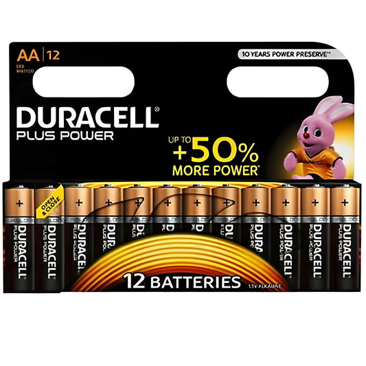 duracell pile plus power aa lr6 12unites