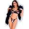 chilirose cr 4687 ensemble deux pieces sans crotchless noir s