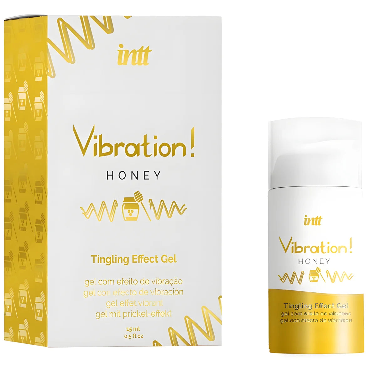 intt gel vibrateur liquide au miel puissant stimulant intime 15 ml