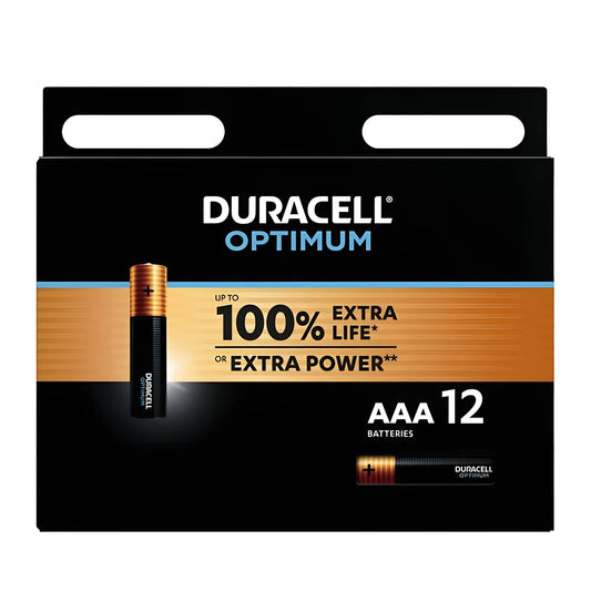 duracell pile alcaline optimum 200 aaa lr03 12 unit