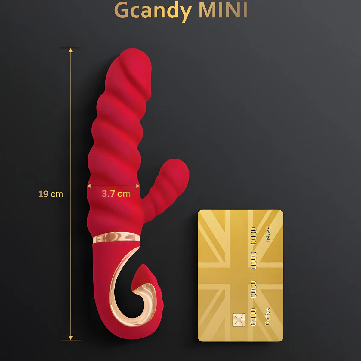 g vibe vibrateur gcandy mini rouge en silicone