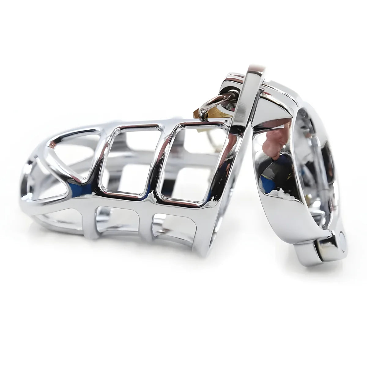 ohmama fetish cage a penis en metal taille m