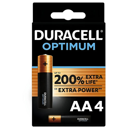 duracell pile alcaline optimum 200 aa lr6 4 unit