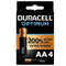 duracell pile alcaline optimum 200 aa lr6 4 unit