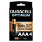 duracell pile alcaline optimum 200 aaa lr03 4 unit