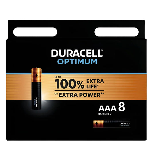 duracell pile alcaline optimum aaa lr03 8 unit