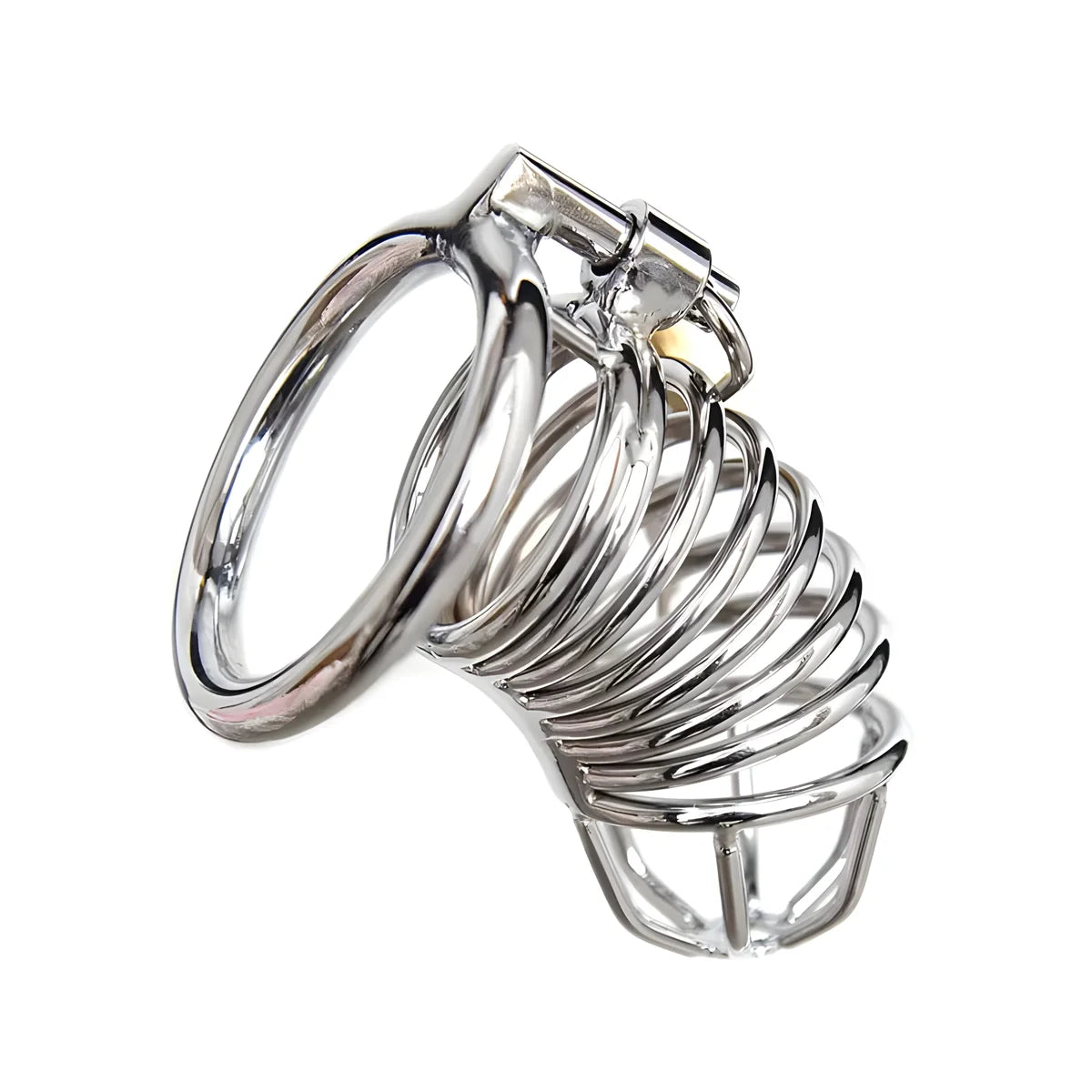 ohmama fetish cage de chastete en metal taille l