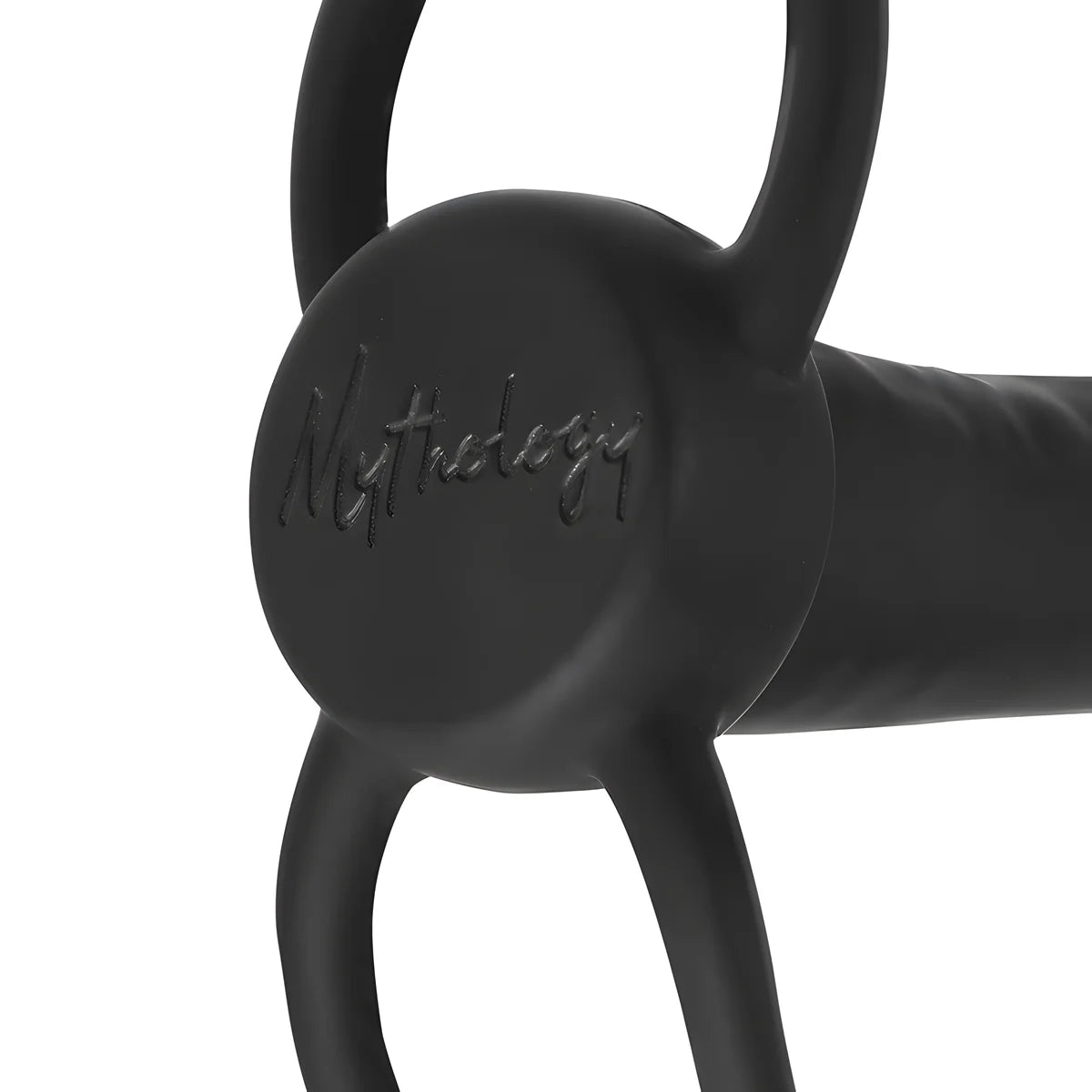 mythology gode anal cobi onyx avec anneau de bite et testicule 13 cm en silicone