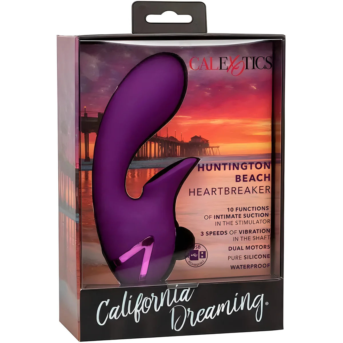 calexotics stimulateur et sucker huntington beach heartbreaker violet par california dreaming