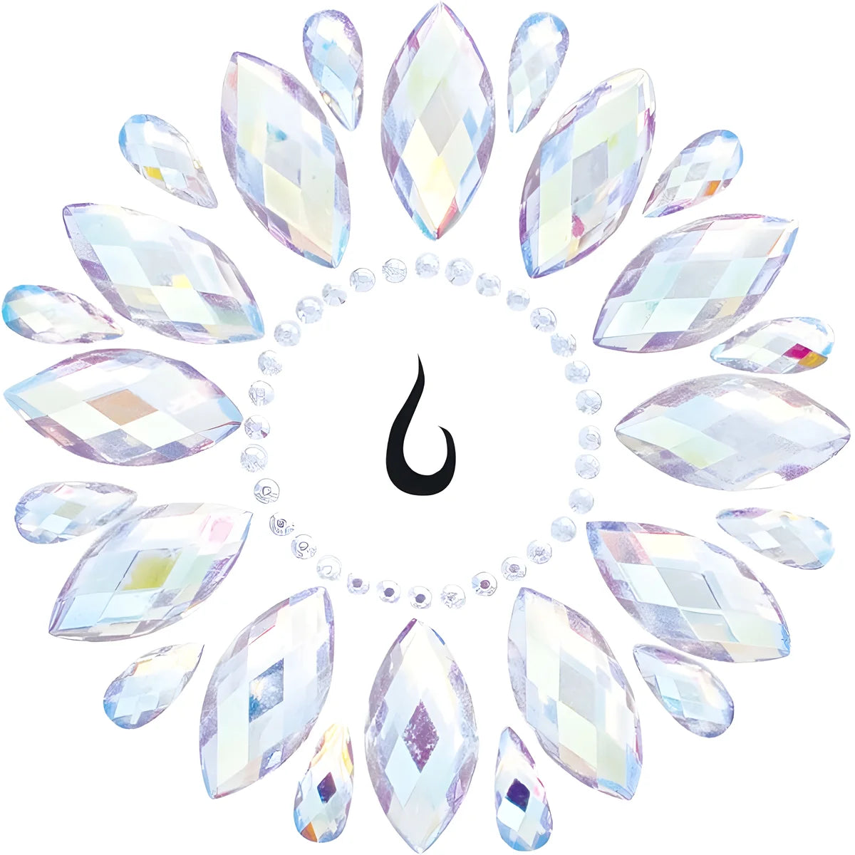 leg avenue bijou de corps adhesif fluer