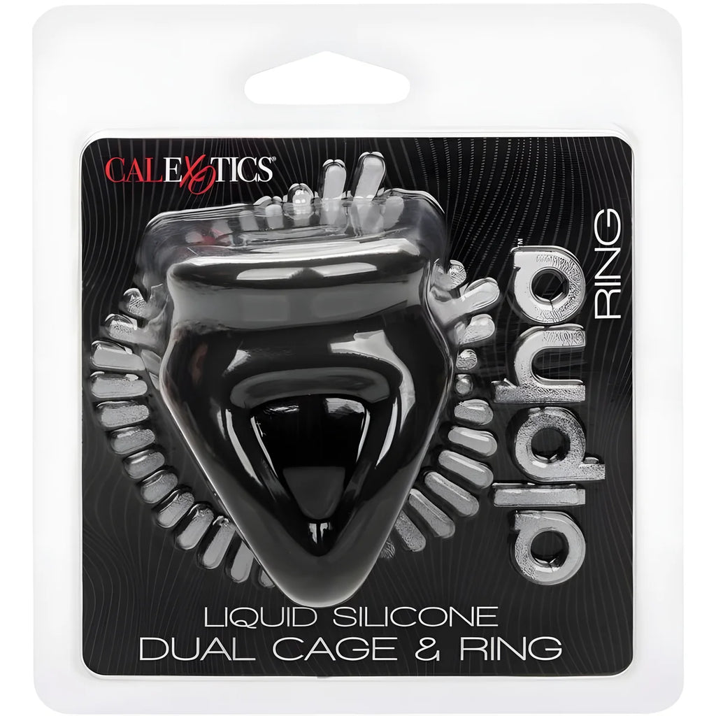 calexotics alpha bague dual cage noir