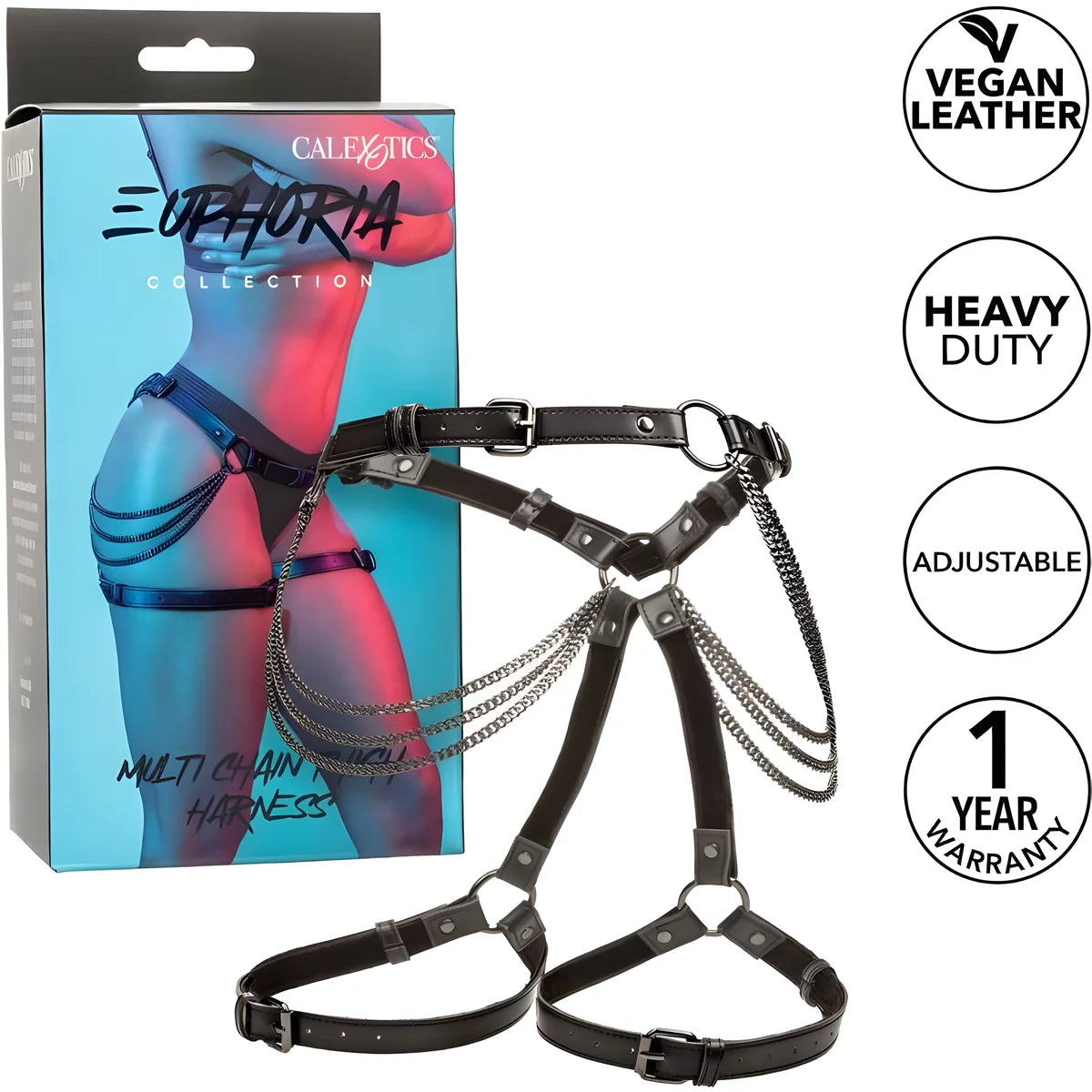 calexotics euphoria harnais de cuisses multi chaines
