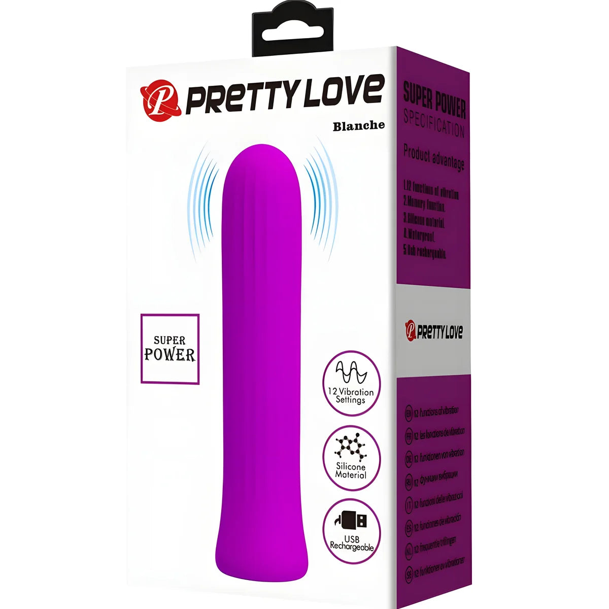 pretty love blanche vibrateur stimulateur rose
