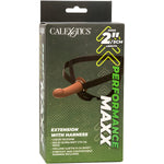 CALEXOTICS - EXTENSION PERFORMANCE MAXX AVEC HARNAIS PEAU BRUN - Vignette | Adopt1toy
